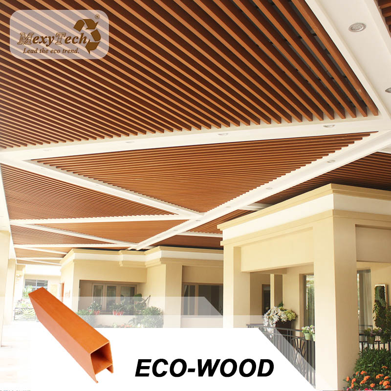 Foshan Supplier Wood Plastic PVC Indoor Decoration Ceiling