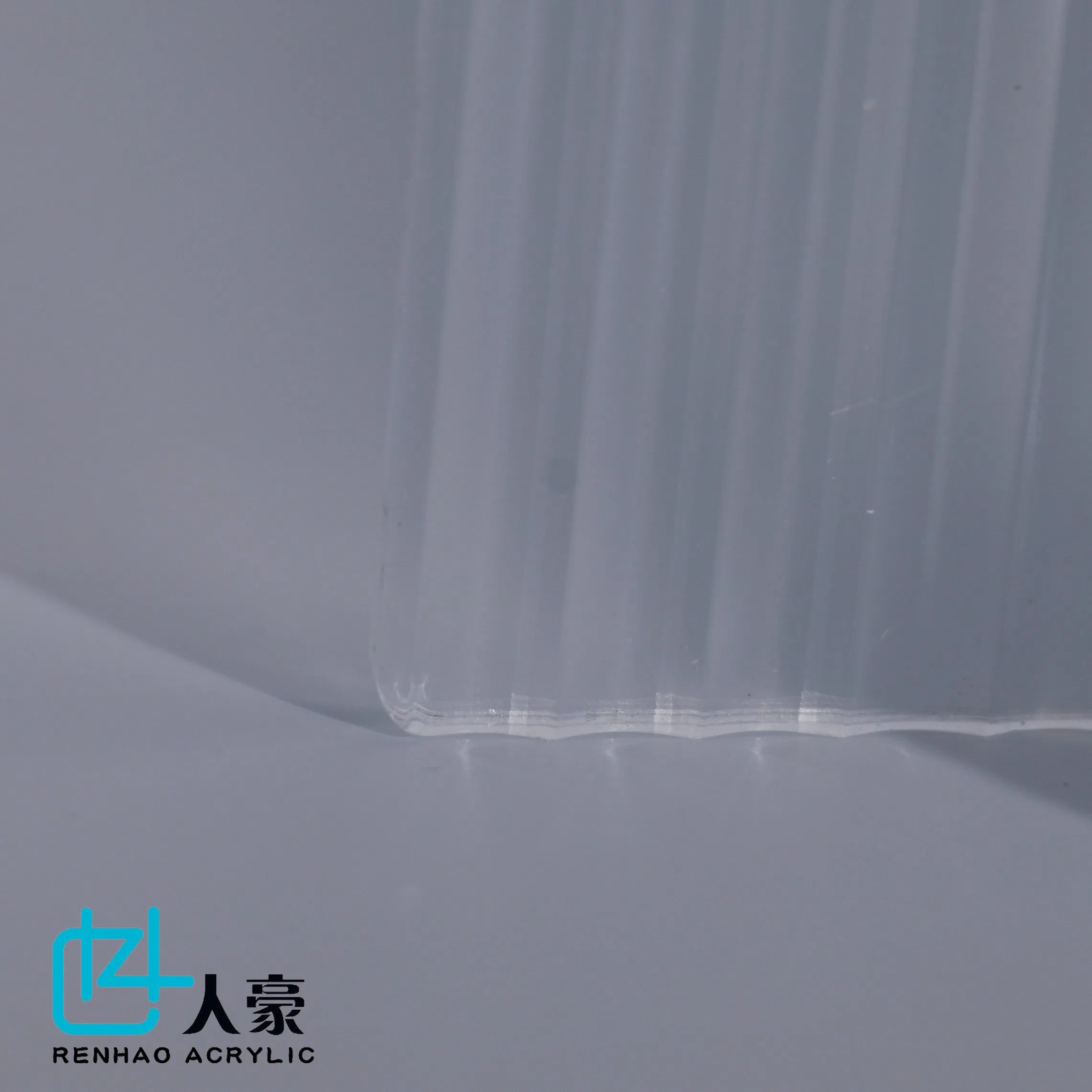 Special Corrugated (Textured) Acrylic Sheets Sheet for Advertising with Concave Stripes Surface