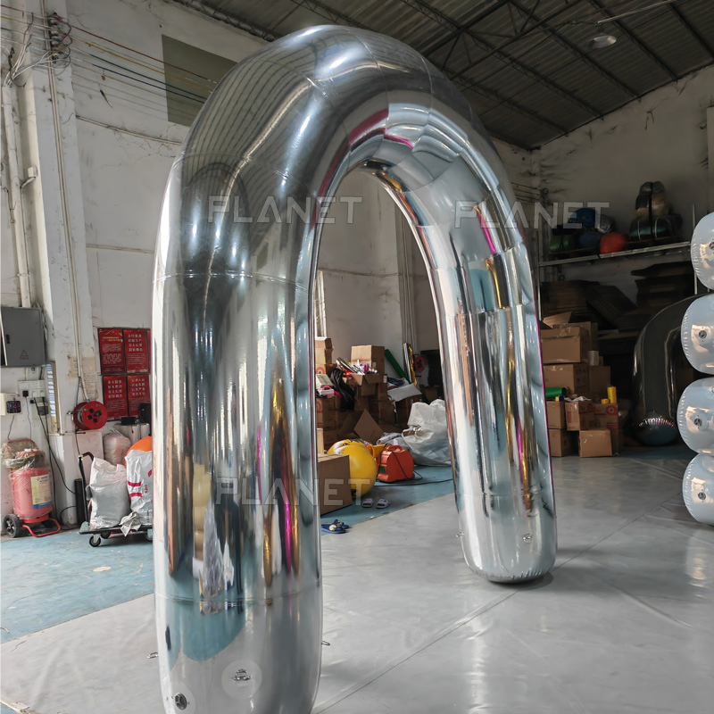 Giant Durable Advertising Inflatable Sliver Arch for Decoration