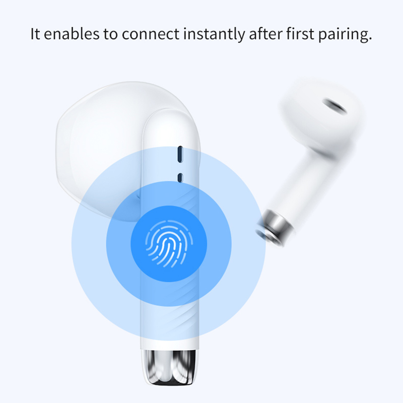 Rock Eb300 Wireless Bluetooth Earphones Ergonomic Design Tws Sports Running Headset with 320mAh Charging Case