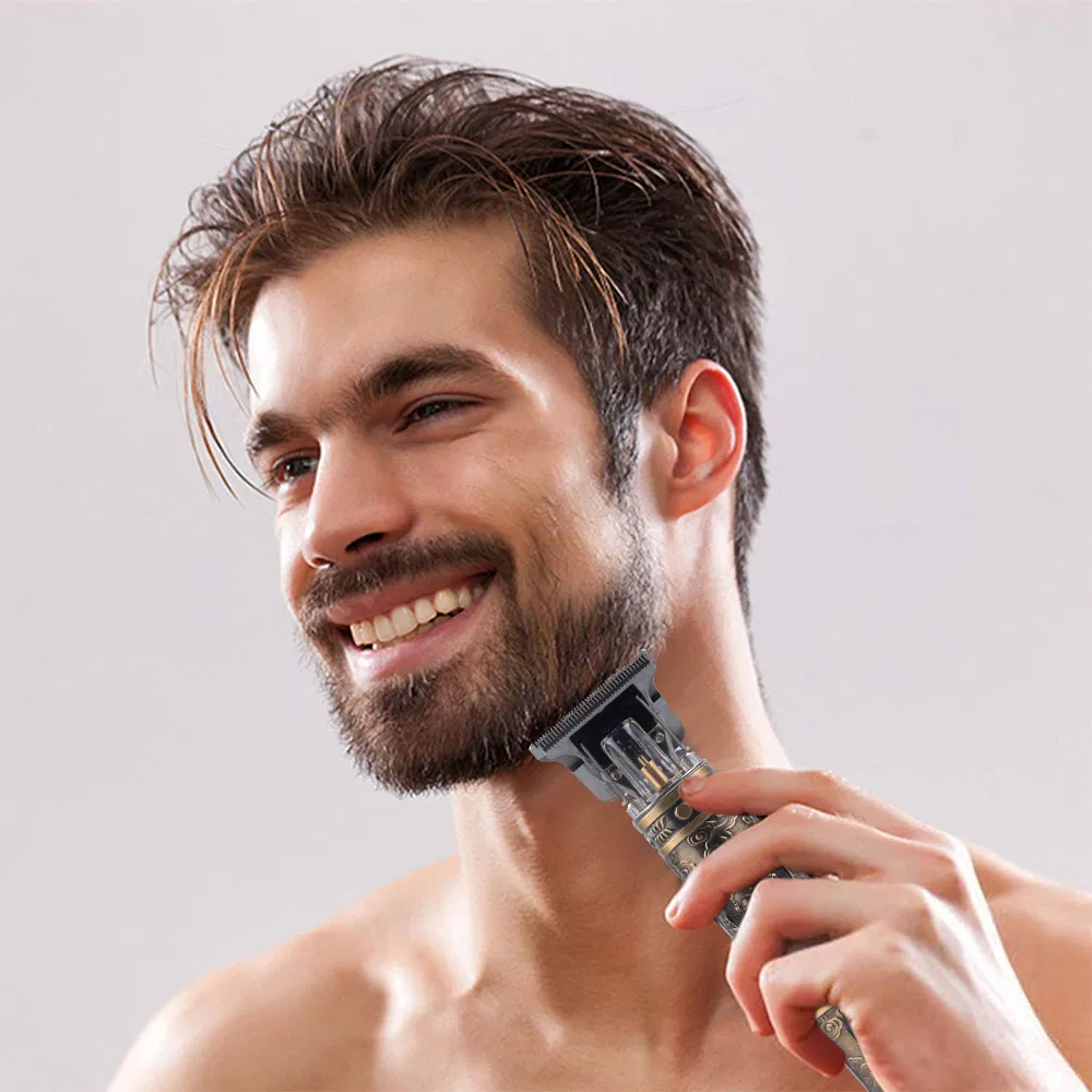 Professional Zero Cut Hair Trimmer Rechargeable Hair Clipper Carving Trimmer Clippers Tools