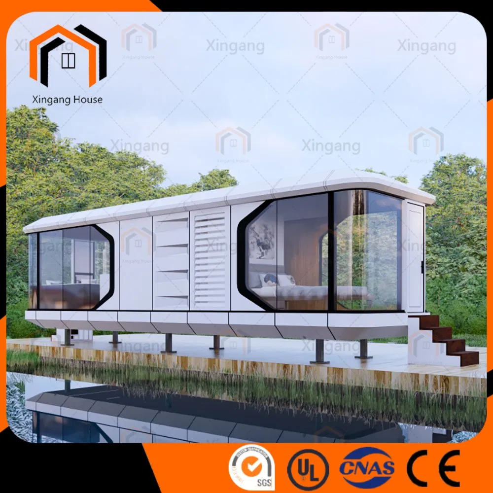 High-Strength Prefab Container Portable Modular Space Capsule House with Kitchen