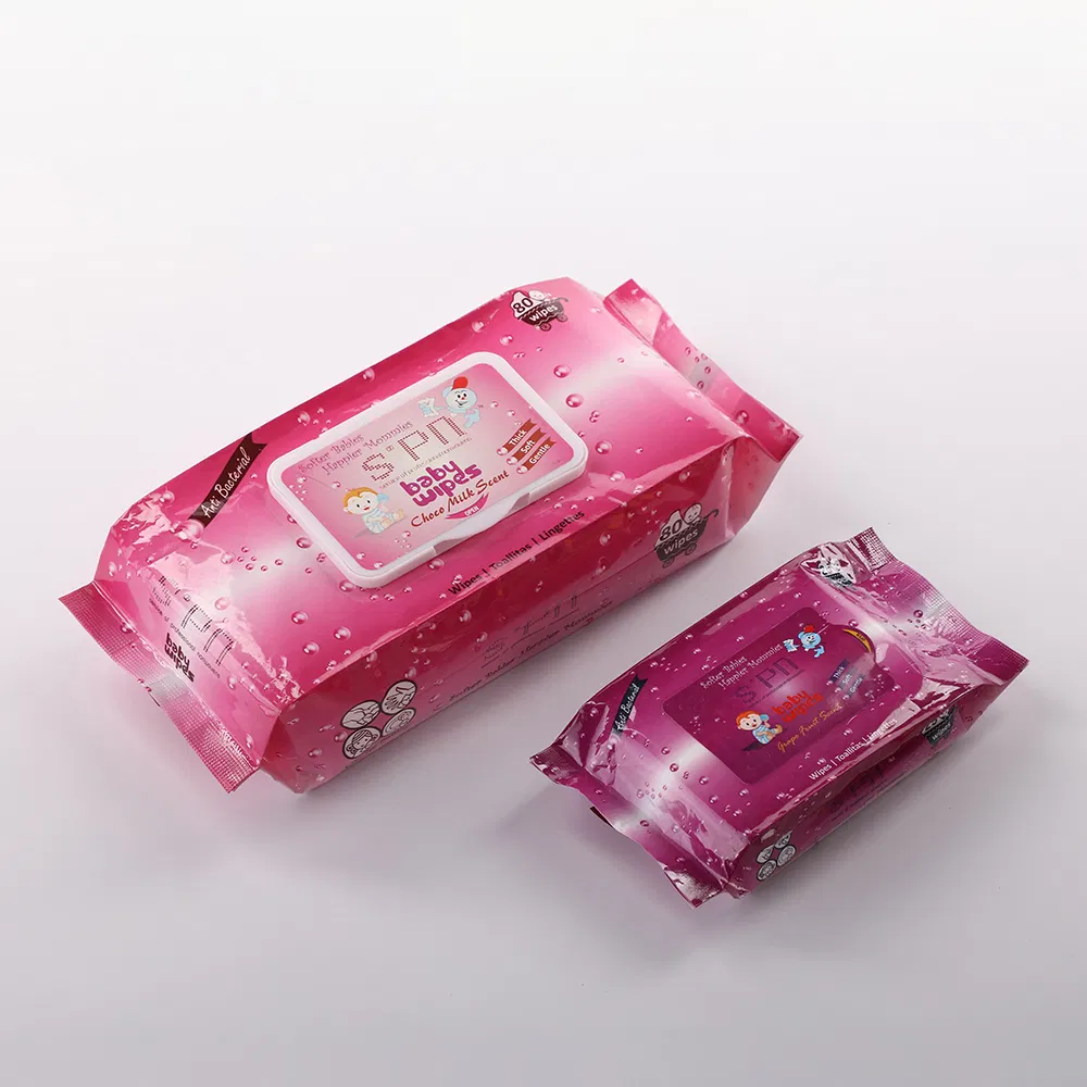 with Aloe Vera Cleaning Wipe Antibacterial Disinfection Wipe Bamboo Biodegradable Cleaning OEM Eco Baby Care Cotton Viscose Flushable Soft Baby Wet Wipes