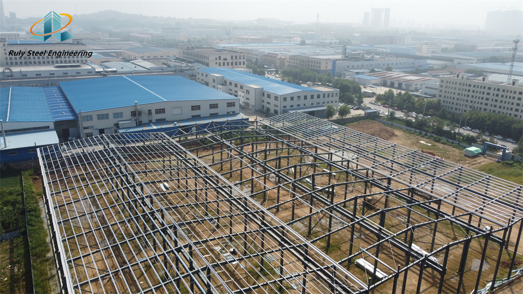 Portal Frame Steel Structure Building Construction for Prefabricated Commercial Warehouse /Industrial Fabricated Workshop /Prefab Office/Farm Metal Shed