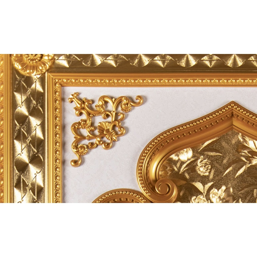 Banruo Arriving Gold PS Rectangle Top Wall Board Ceiling Material Design Panel