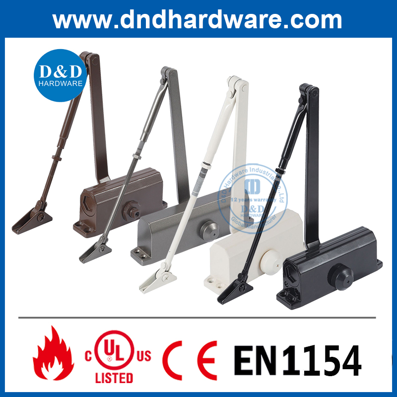 Heavy Duty CE En1154 Fire Rated Adjustabl Security Acess Control Automatic Spring Sliding Hydraulic Swing Commercial Wood Aluminum Alloy Concealed Door Closer
