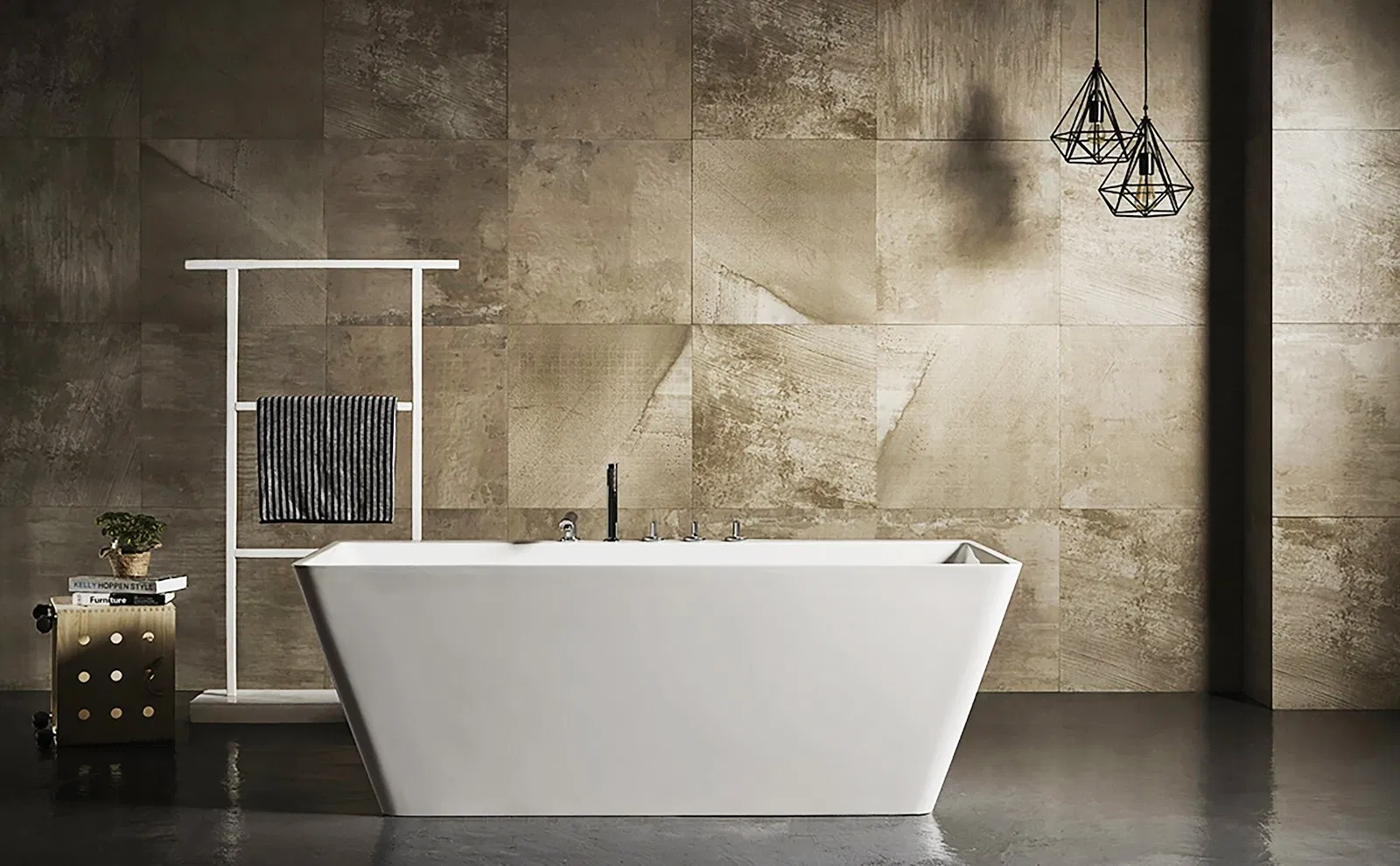 Cupc Hot Sale Modern Design Freestanding Bath Tub White Free Standing Alone Soaking Whirlpool Acrylic Bathtub