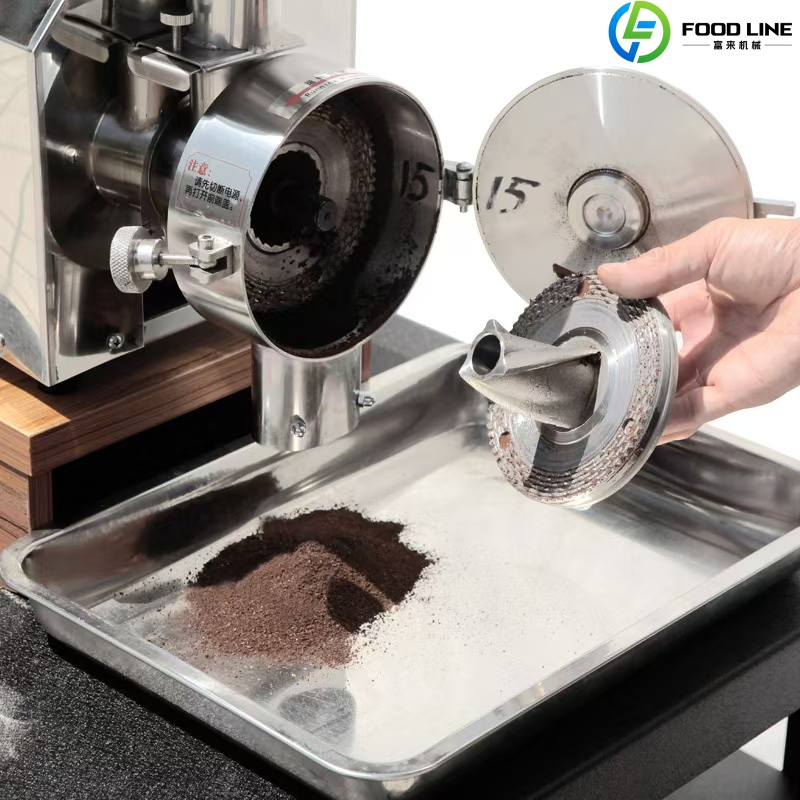 Industrial with Cooling System Vanilla Kava Root Cocoa Coffee Beans Grinding Machine