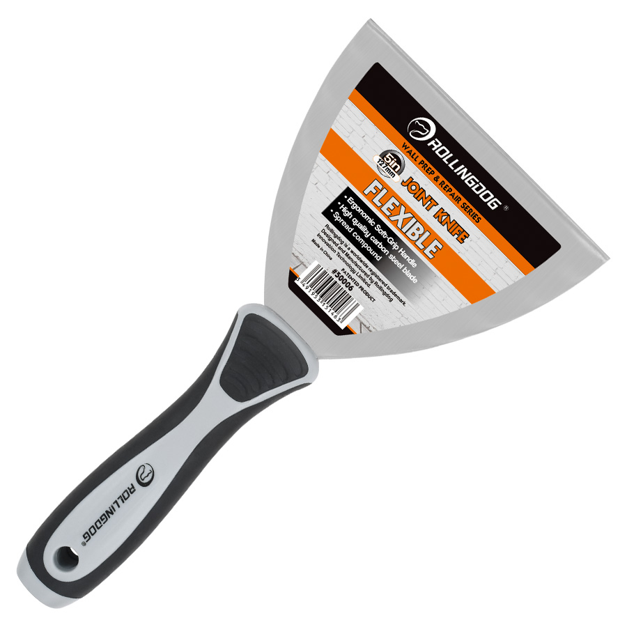 Rollingdog-PRO 50006 5 Inch Putty Knife Carbon Steel Wholesale Handware Painting Building Tool