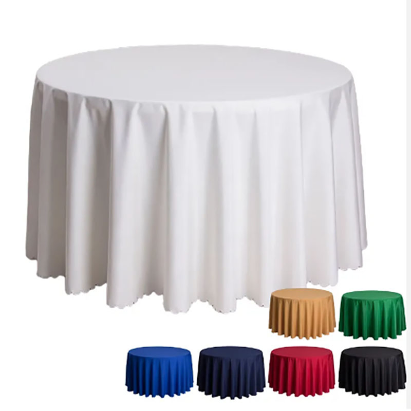 Wholesale White Table Cloth Round Wedding Table Cloth