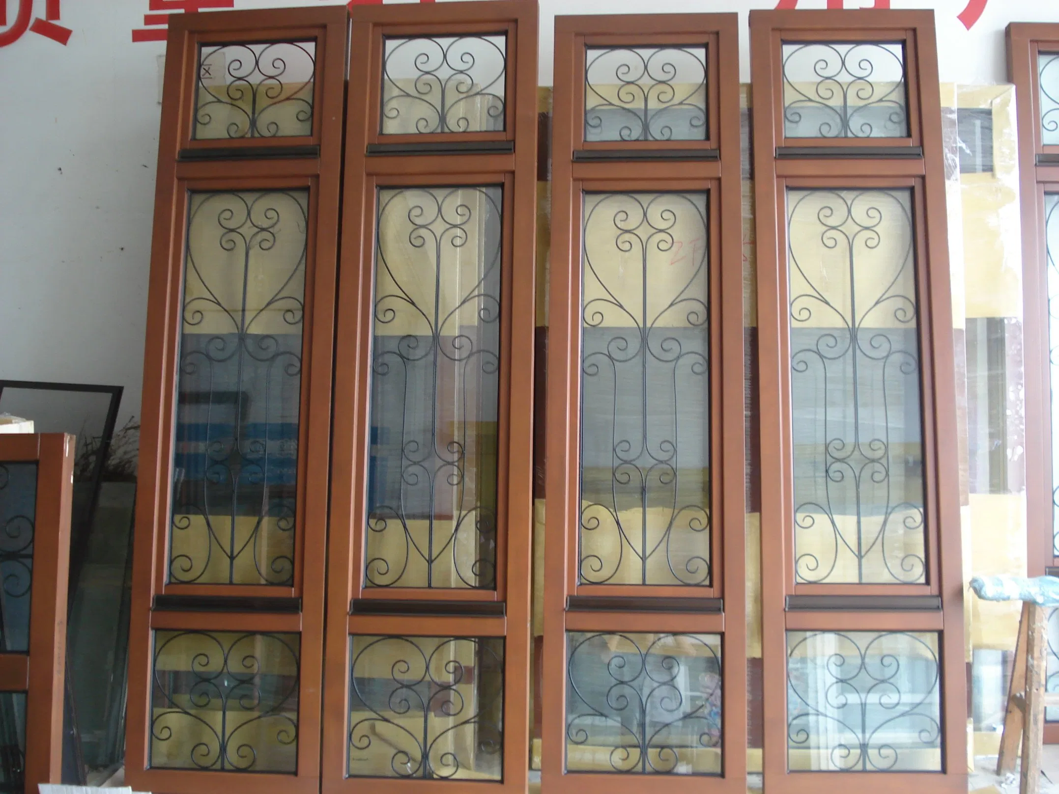  Double/Single Panel Tempered Glass Solid Wooden Casement Window