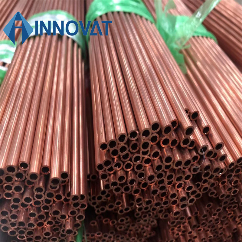 Straight Lengths Hard Temper Refrigeration Copper Tube AC Copper Pipe for Air Conditioners/ C34500 C34200 Brass Tube Seamless Copper Pipe