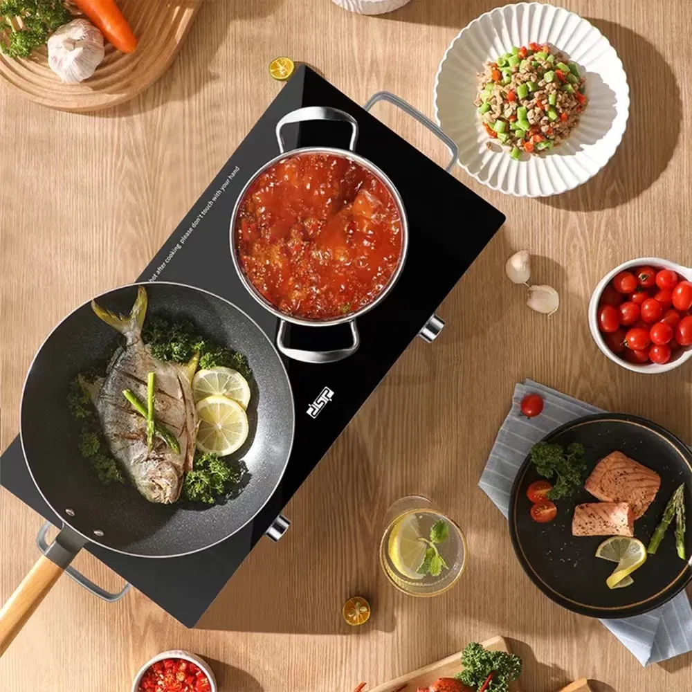 Double Burners Full Touch Screen Infrared Cooker Ceramic Hob Stove