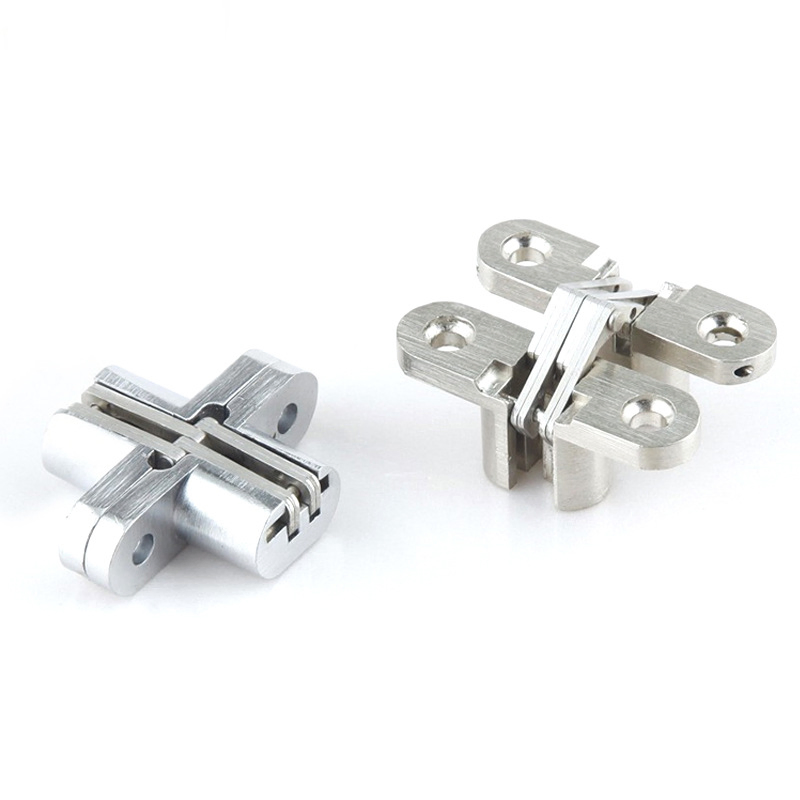 Zinc Alloy Cross Hinge Concealed Cabinet Hinge