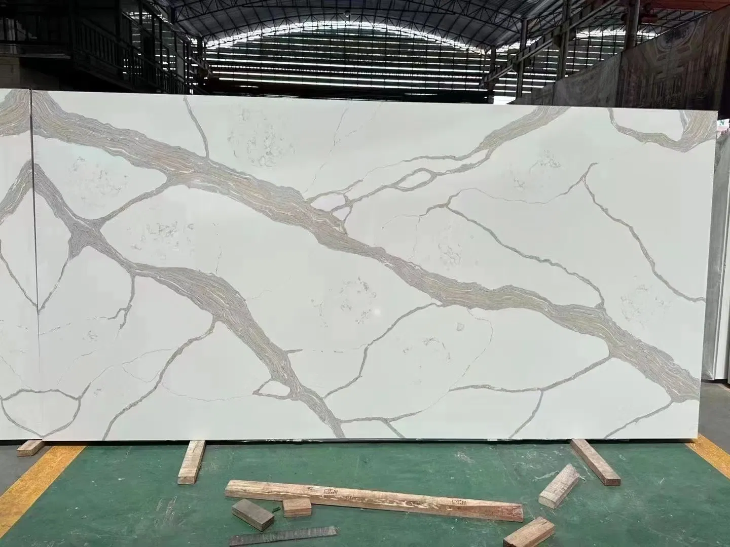 Artificial Quartz Stone Slab Carrara White Engineer Marble Price