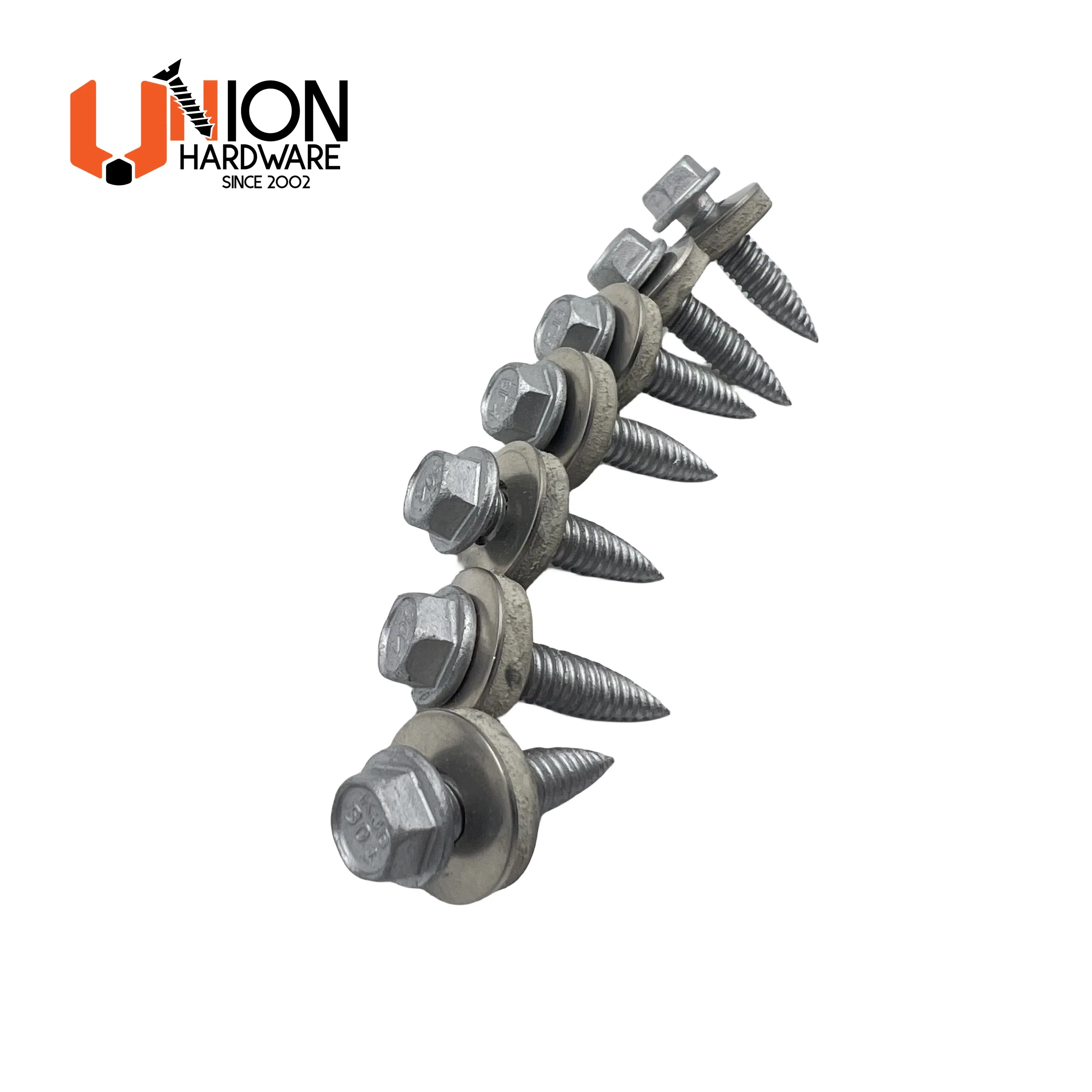 Double Wood Threads Hex Washer Bi-Metal Self-Tapping Screws