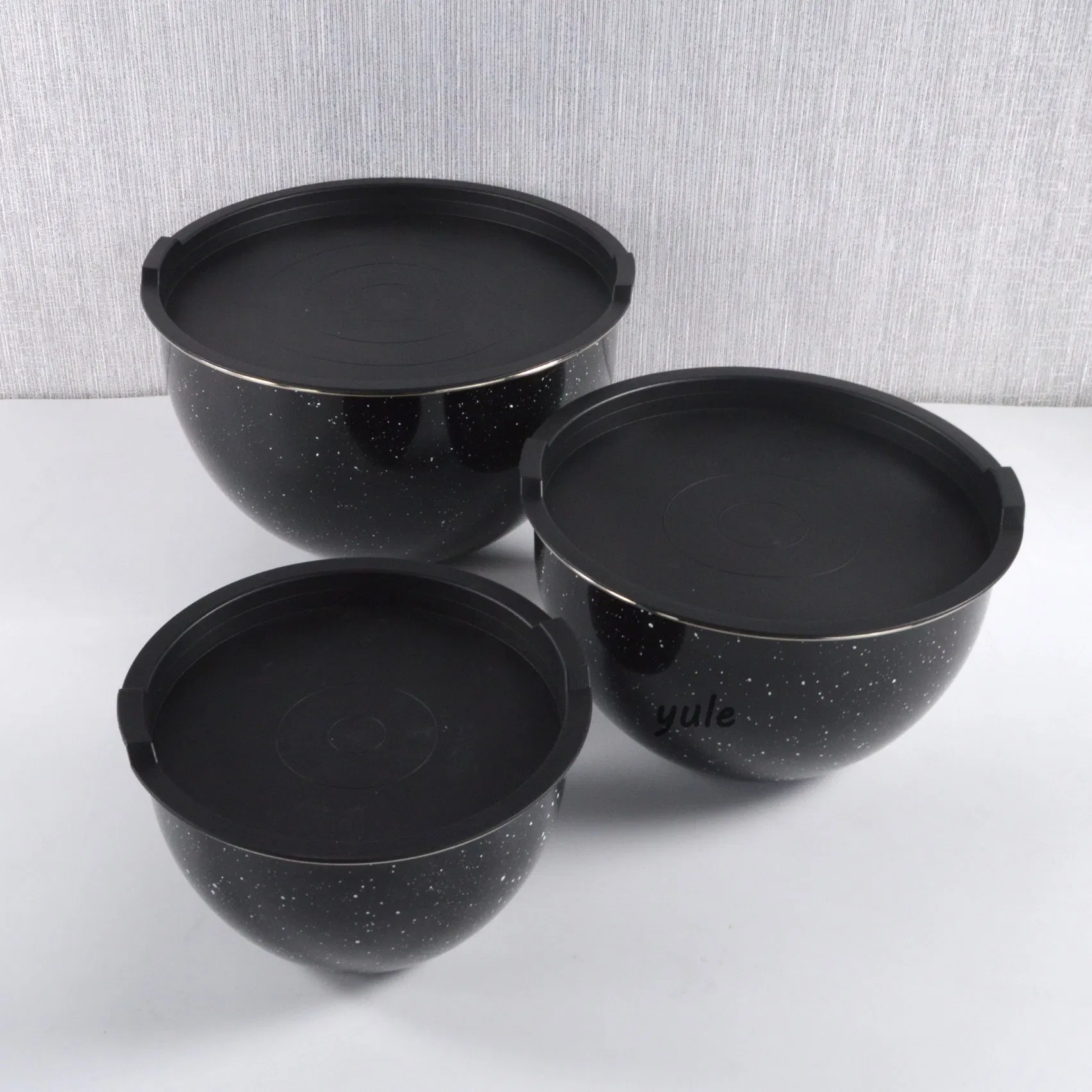 High Quality Stainless Steel Salad Mixing Bowl Sets with PE Lid