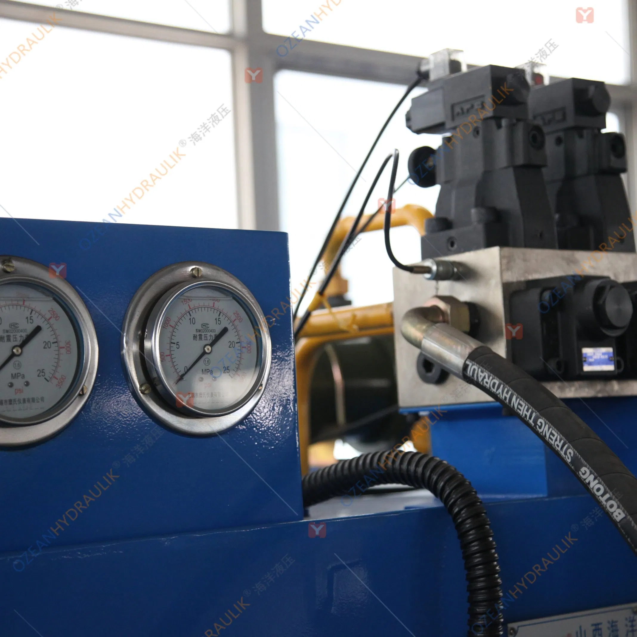 Автоматизированная гидравлическая силовая установка с насосом