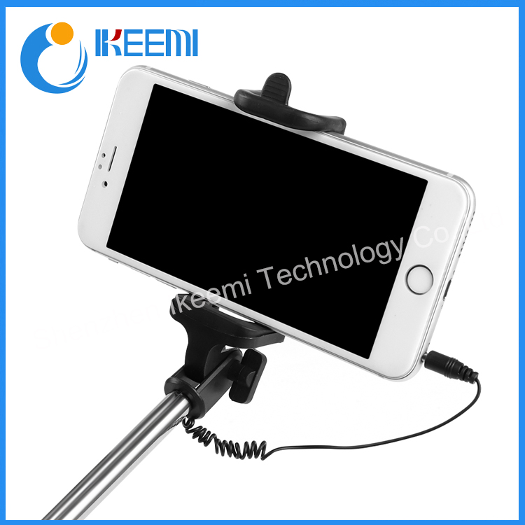 Newest Model Monopod Cable Take Pole Selfie Stick