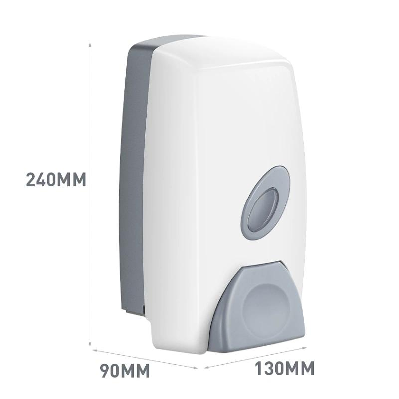 ABS 100ml Wall Mounted Plastic Liquid Soap Dispenser with Big Push Button