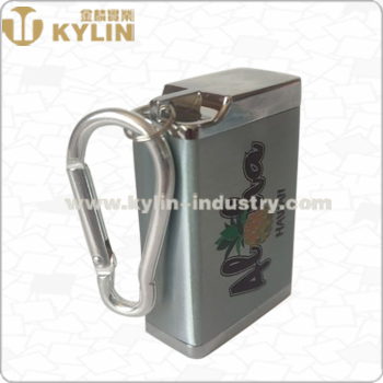 Ready to Ship Drawer Shape Mini Portable Ashtray with Carabiner