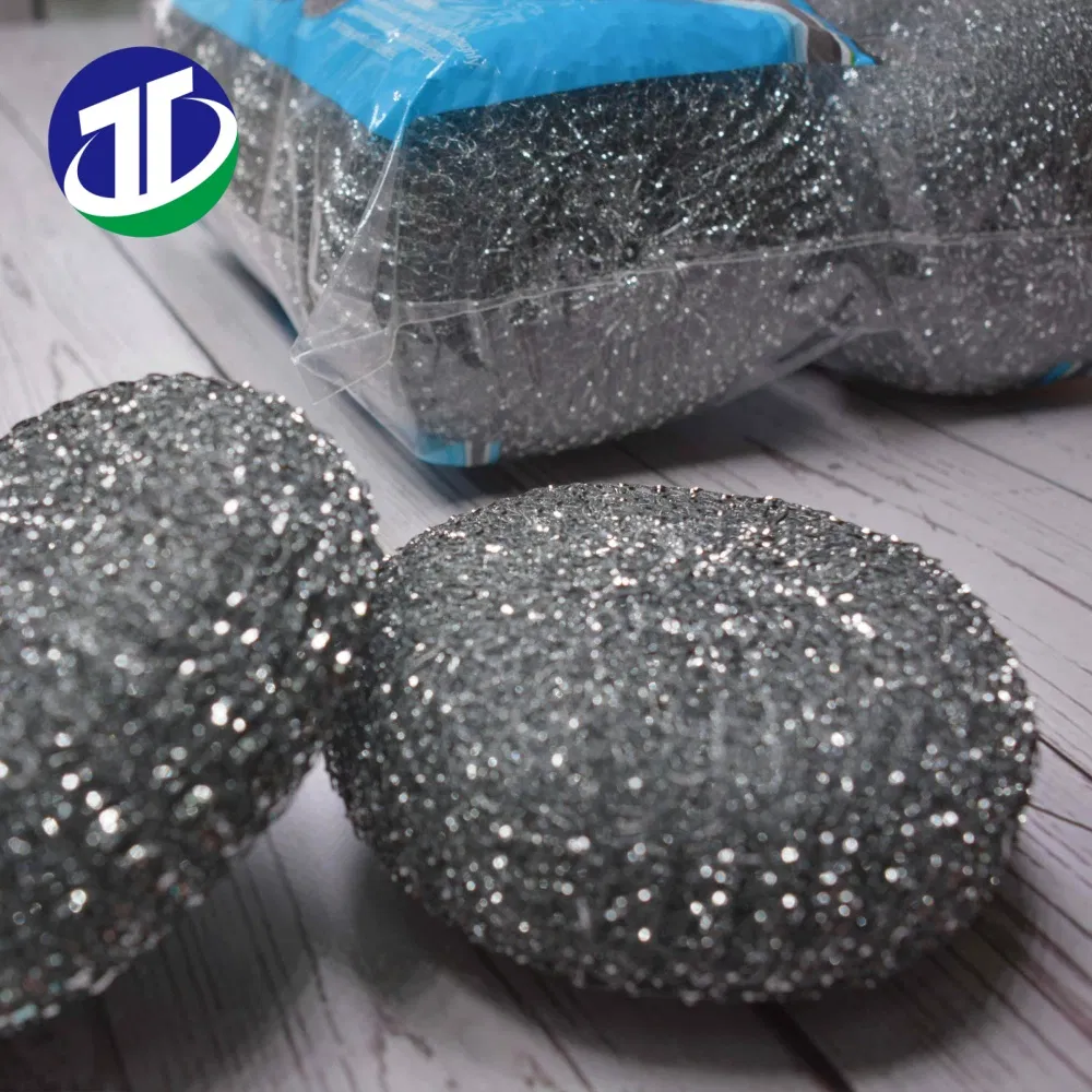 Galvanized Scourer Mesh Zinc Coated Scrubber Pot Clean Ball for Kitchen Cleaning