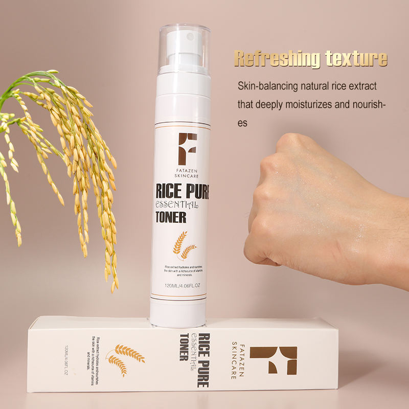 Fatazen Rice Toner Vegan Fragrance Free Niacinamide Dry Dull Combination Skin Hydrating Face Toner for Glowing Skin