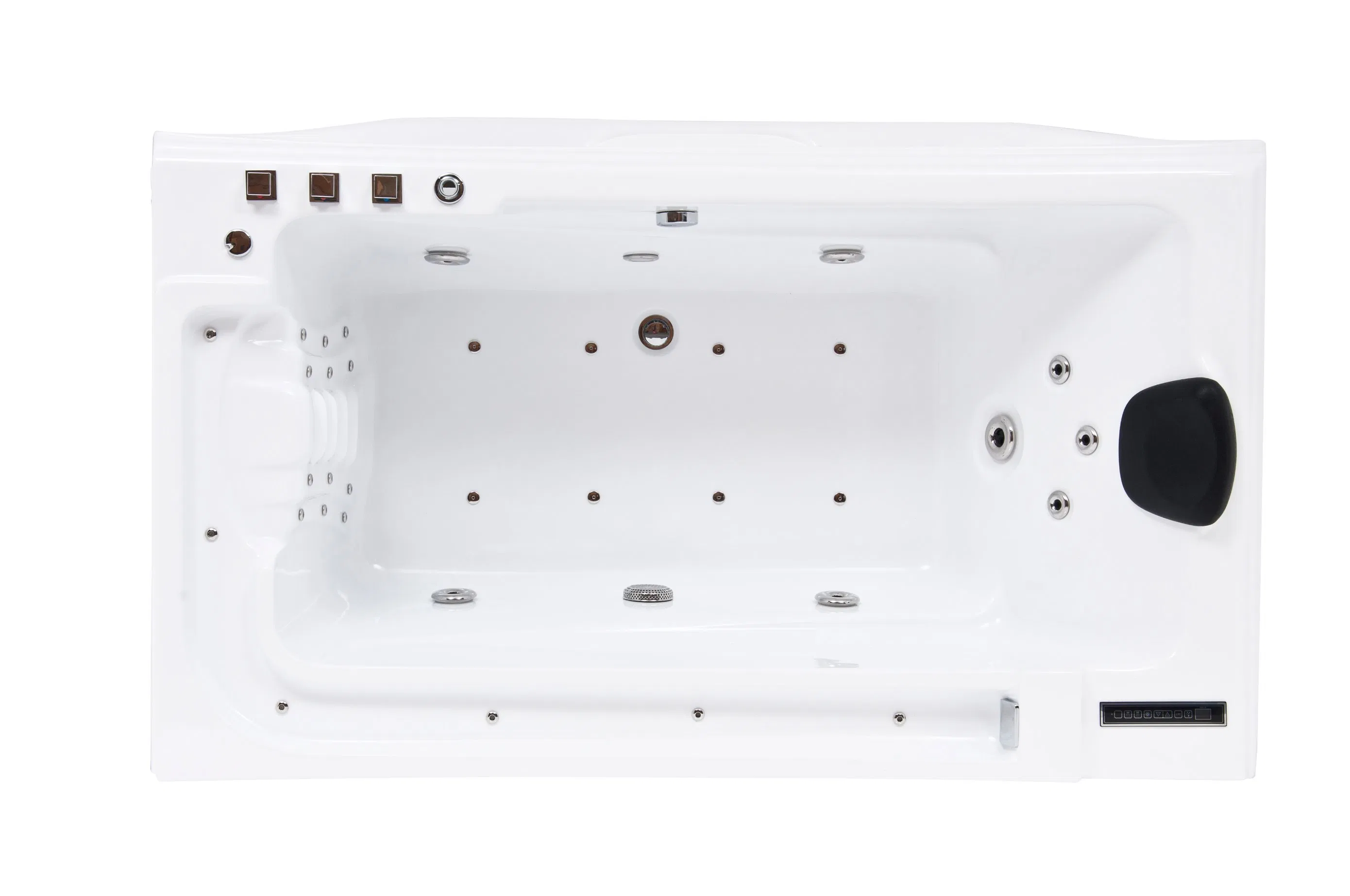 Угловая акриловая ванна с гидромассажем