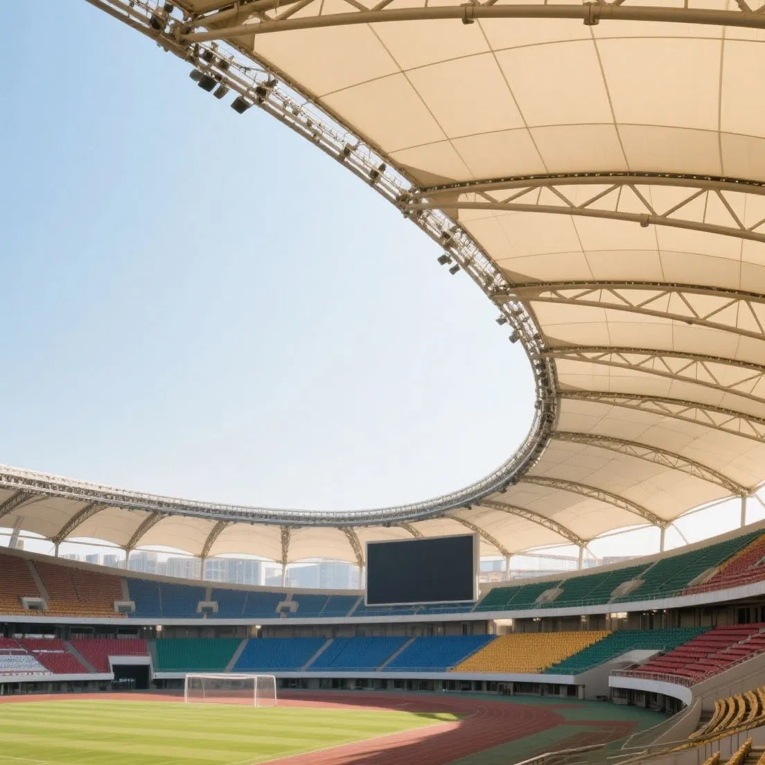 Water Conservancy Project Acrylic/PVDF Coated Membrane Structure