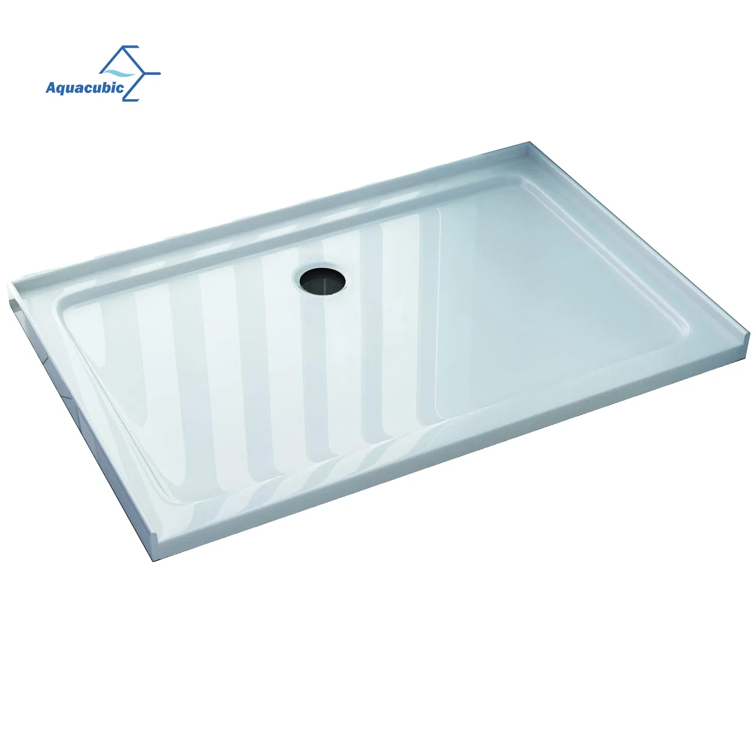 European Style Solid Anti-Slip Resin Shower Base Pan Anti Slip Bathroom Rectangle Shower Tray for Shower Room