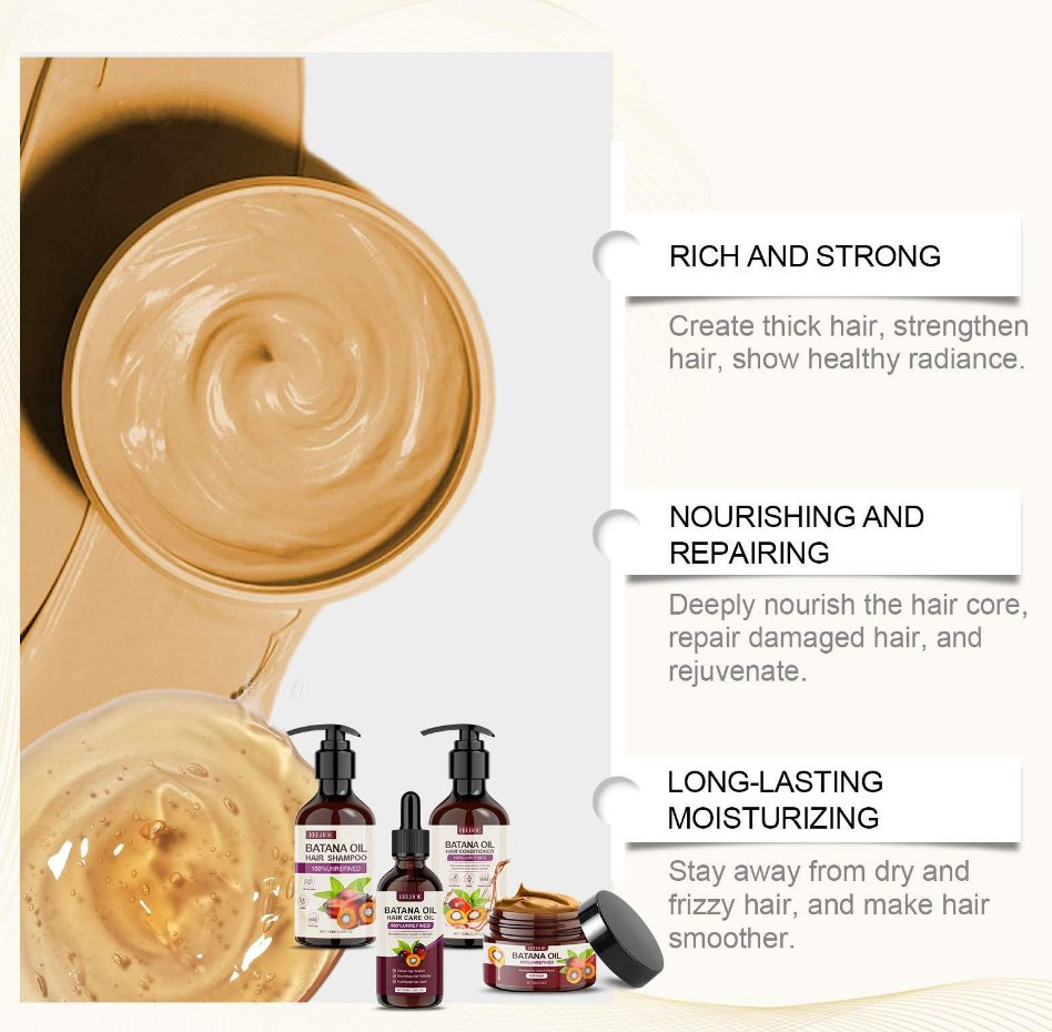 Online Wholesale and Retail 100% Pure Batana Oil From Honduras Effectively Eliminate Hair Split Ends & Increase Batana Oil Set Sustainable Batana Hair Oil Set