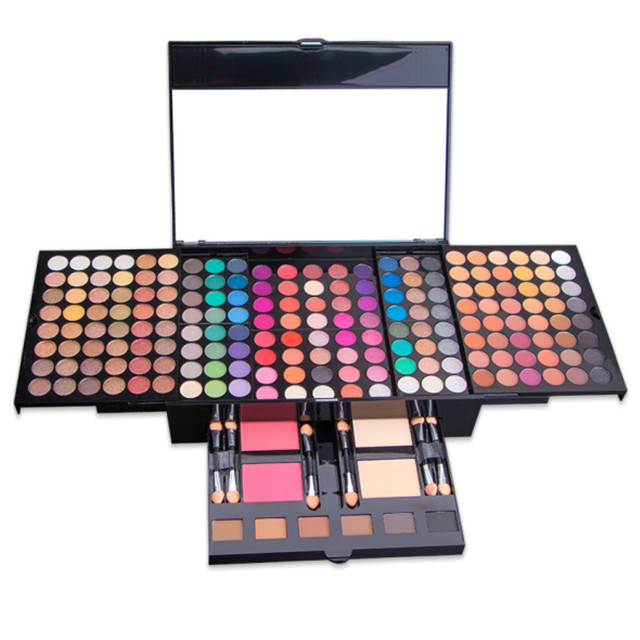 194 Color Earth Pearl Matte Eyeshadow Contouring Blush Brow Powder Makeup Tool Set in Stock