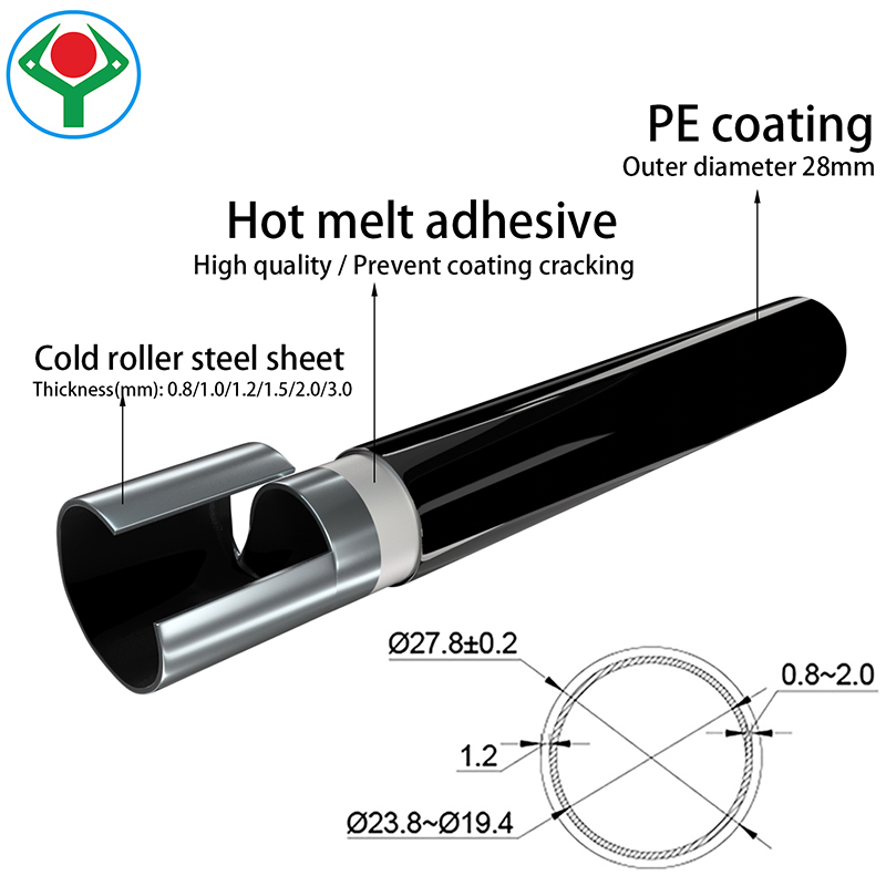ABS Coated Slide Pipe/ Lean Pipe/Pipe and Joint System for Racking System