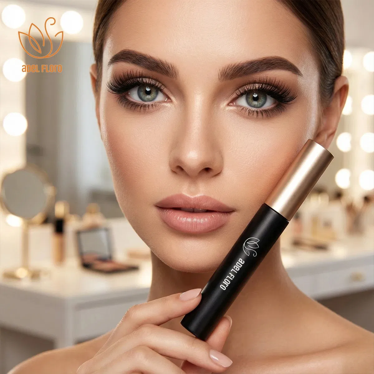 OEM Customized Waterproof Hypoallergenic Extension Lengthening Curling Eyelash 4D Fiber Dense Mascara Makeup