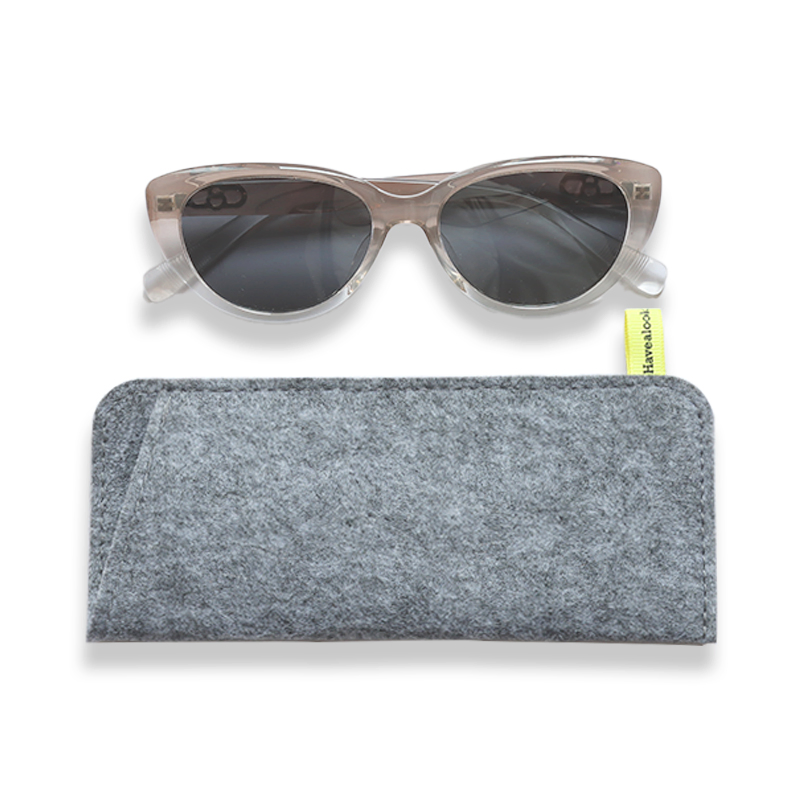 Anti-Scratch Eyewear Case Portable Felt Glasses Pouch for Men and Women Protective Sunglasses Bag