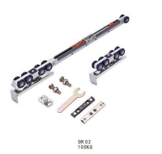 Roller Door Hardware with Soft Close Sliding Wheels
