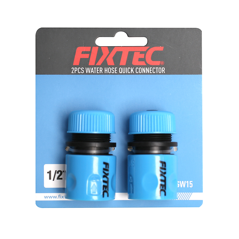 Fixtec Garden Tools 3PCS Water Hose Quick Connector Set 1/2" Connector with Stop Without Stop