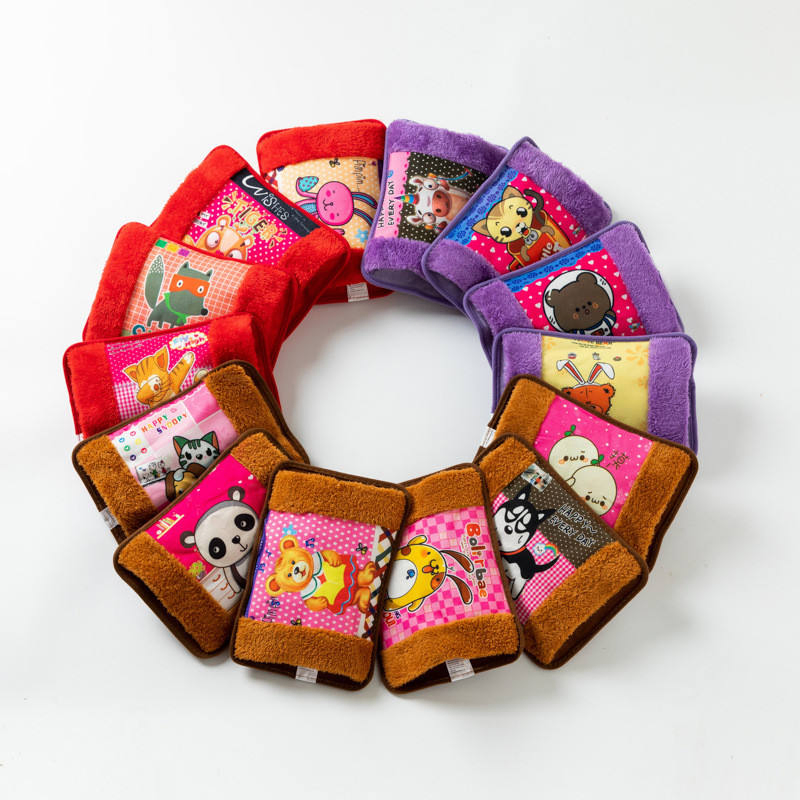 Hot Selling Cartoon Pattern Plush Hand Warmer Electric Winter Charging Warm Water Bag