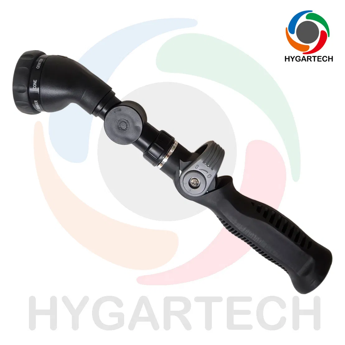 Thumb Control Metal 8-Function Sprayer with Adjustable Angle to Control Spray Direction 3/4" Female X Male Thread