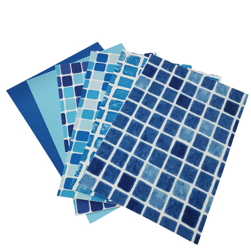 Re-Cut Mosaic Color PVC Coating Water Retention Vinyl Liner for Concrete Swim Pool