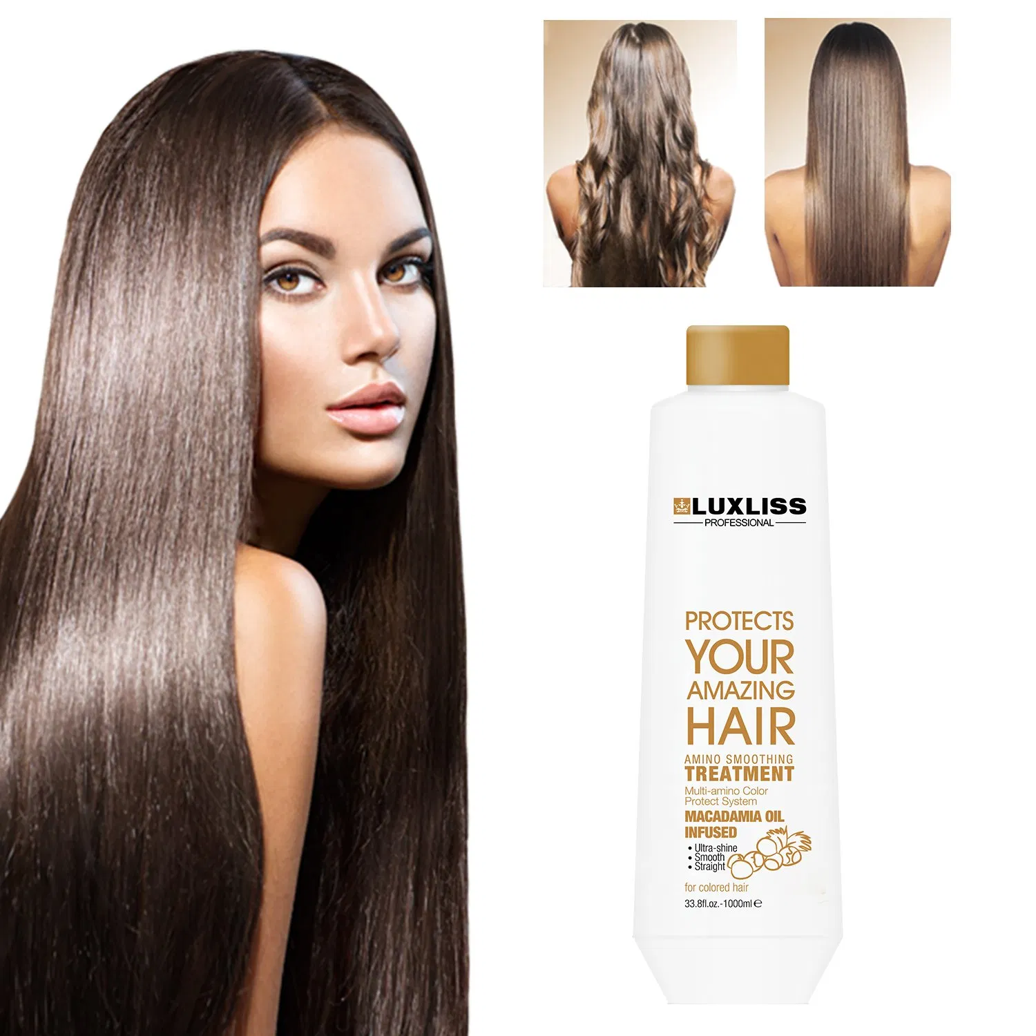 Luxliss 1000ml Keratin Smoothing Treatment with Argan Oil