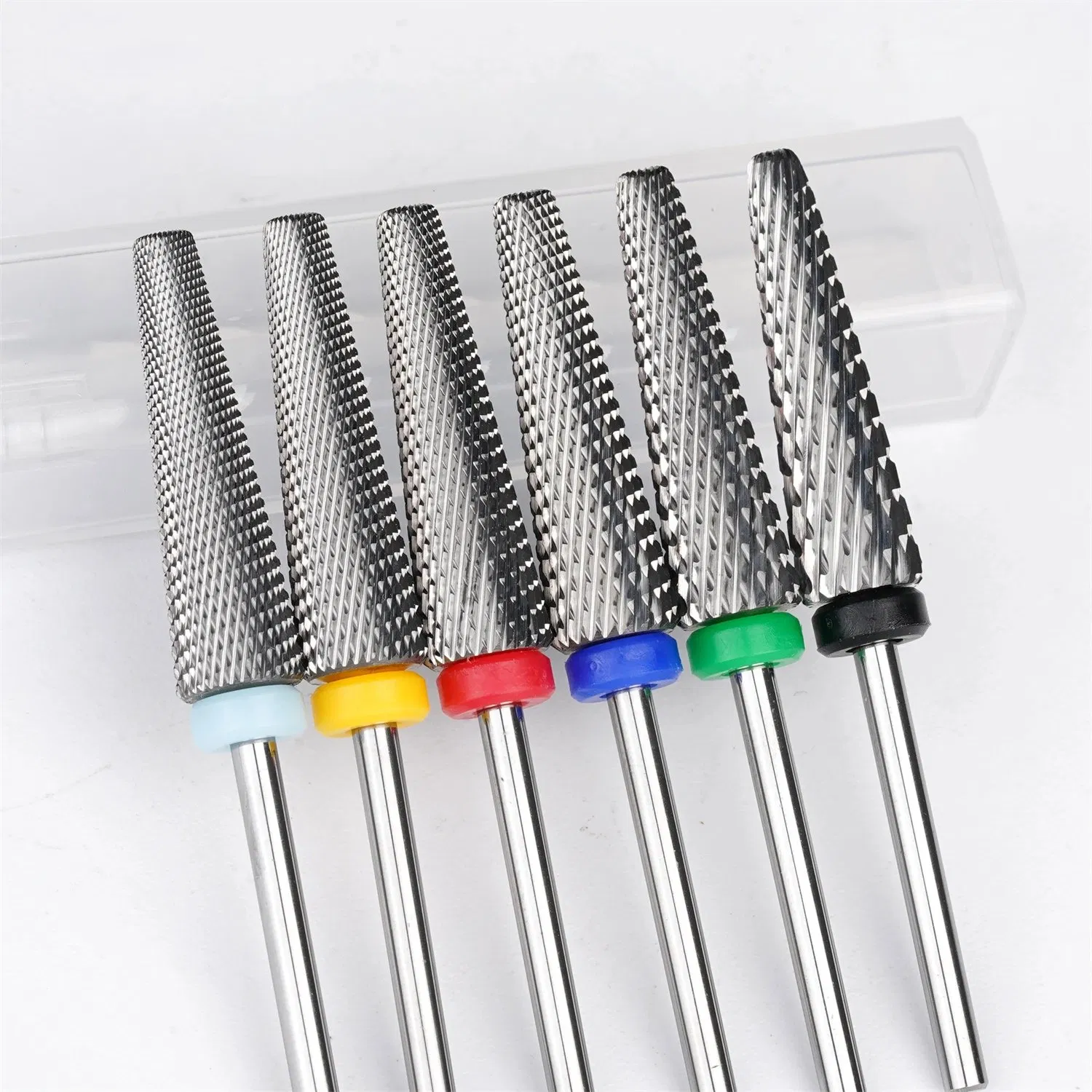 2.35mm Super Long 5 in 1 Tungsten Carbide Nail Drill Bits Cross Cut Uncoated Remove Hard Gel Manicure Tool