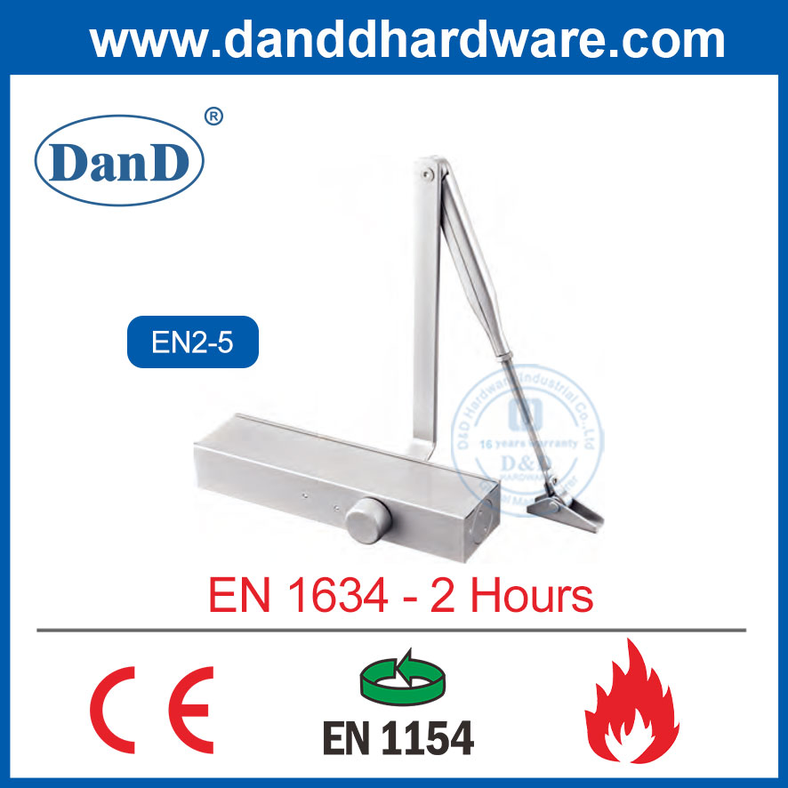 CE En1154 Adjustable Automatic Aluminium Door Closer for Fireproof Steel Doors