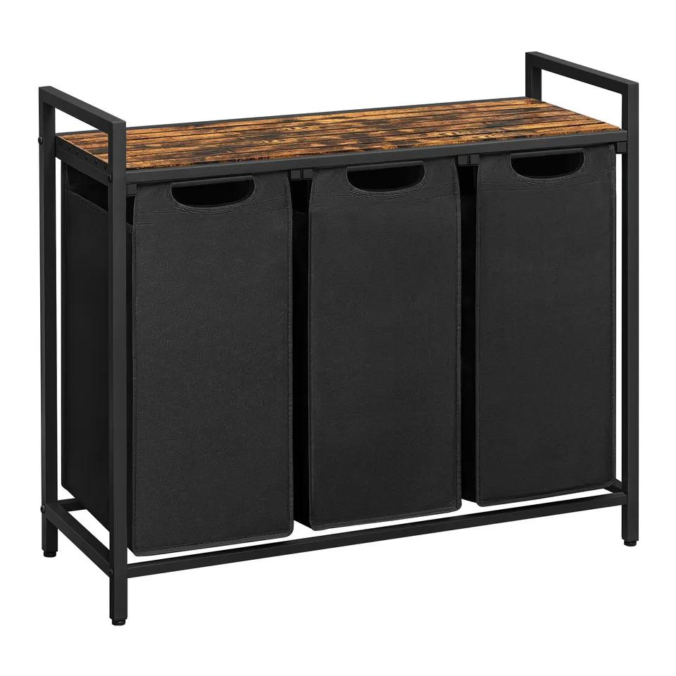 Collapsible Laundry 3 Storagelaundry Basket with Shelf