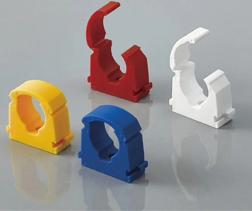 Plastic Single Double Hinged Clip Pipe Collar Nail on Clips