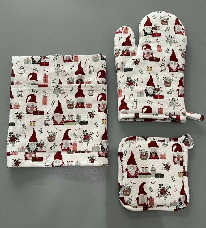 Custom Printed Christmas Cotton Kitchen Tea Towels