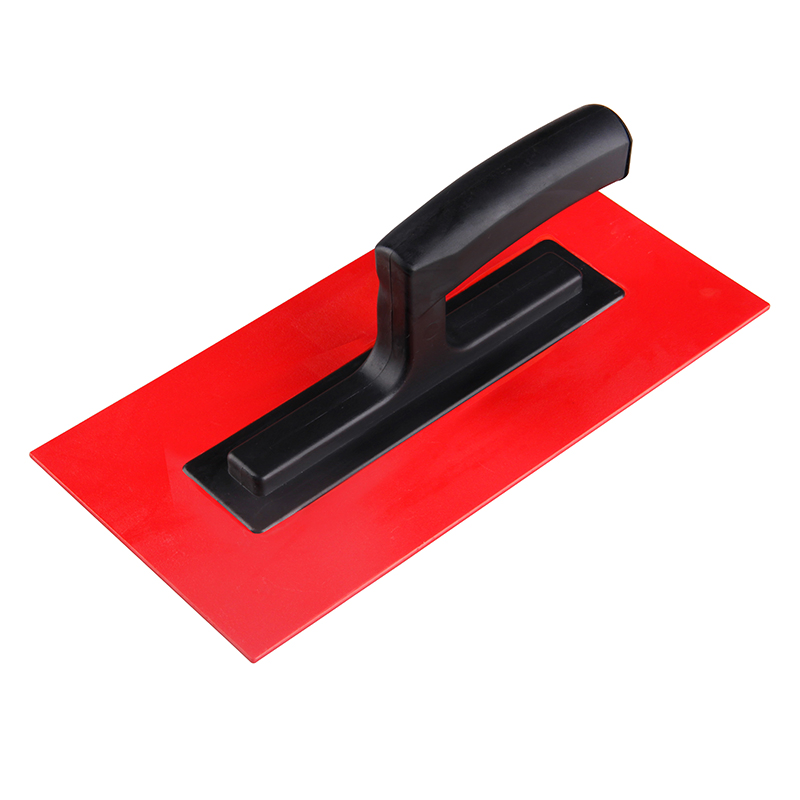 Triangular Plastic Float Trowel with Fiberglass Handle