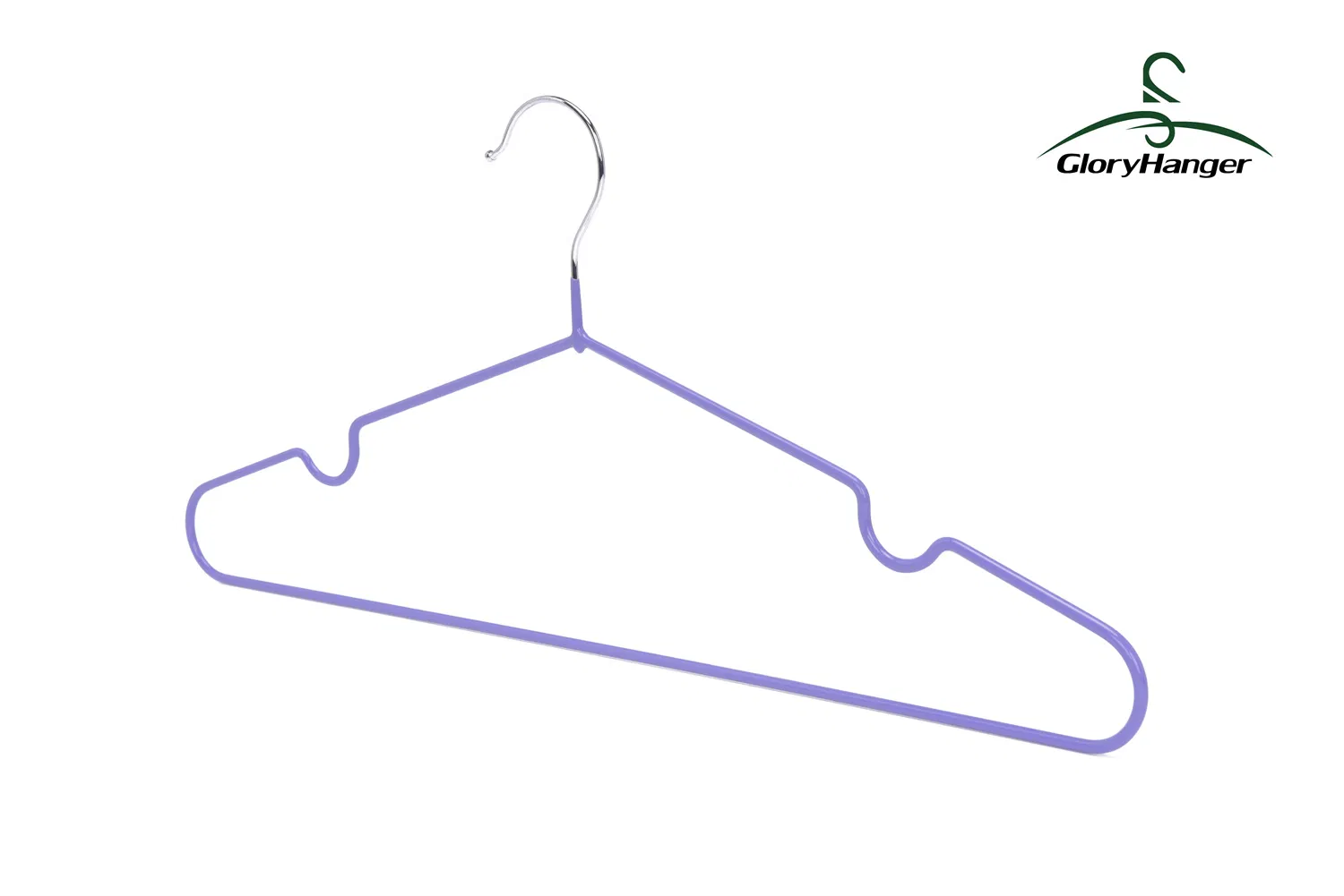 Hot Selling Saving Space Super Thin Metal Hanger with Notches Magic Pants Hangers Space Saving