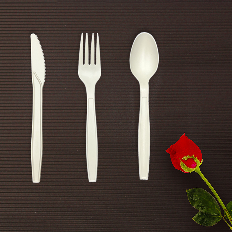 All-Natural Eco-Friendly Biodegradable Eco Cutlery Disposable Utensils Forks Spoons Knives