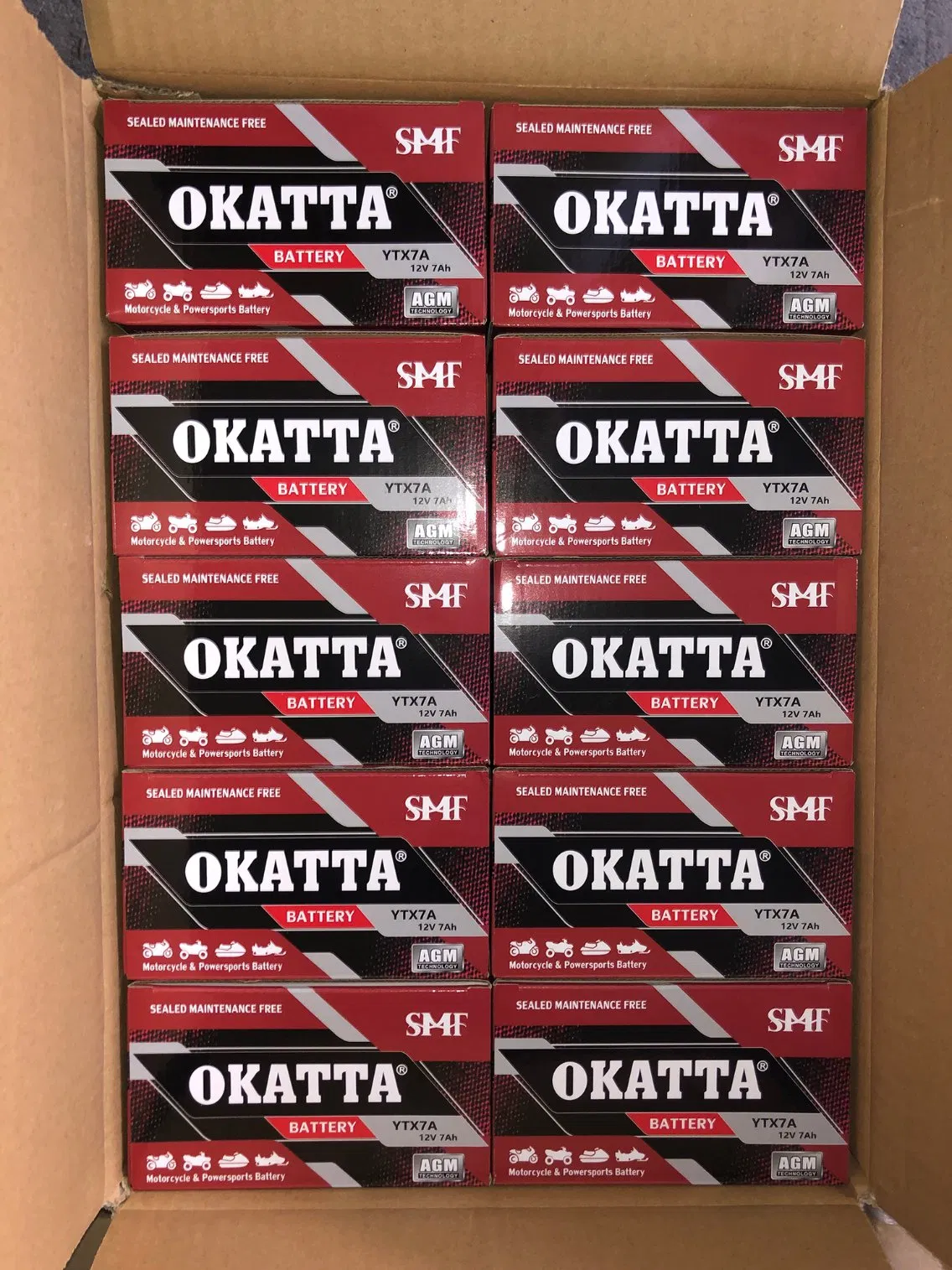 AGM VRLA Мотоаккумулятор 12V 7Ah